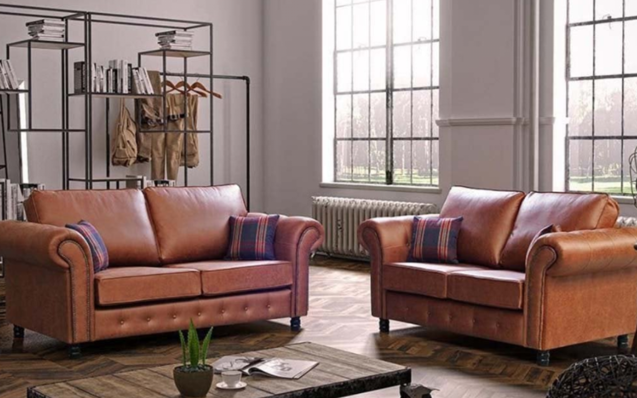 Uppingham Tan Suede 3 + 2 Sofa Set