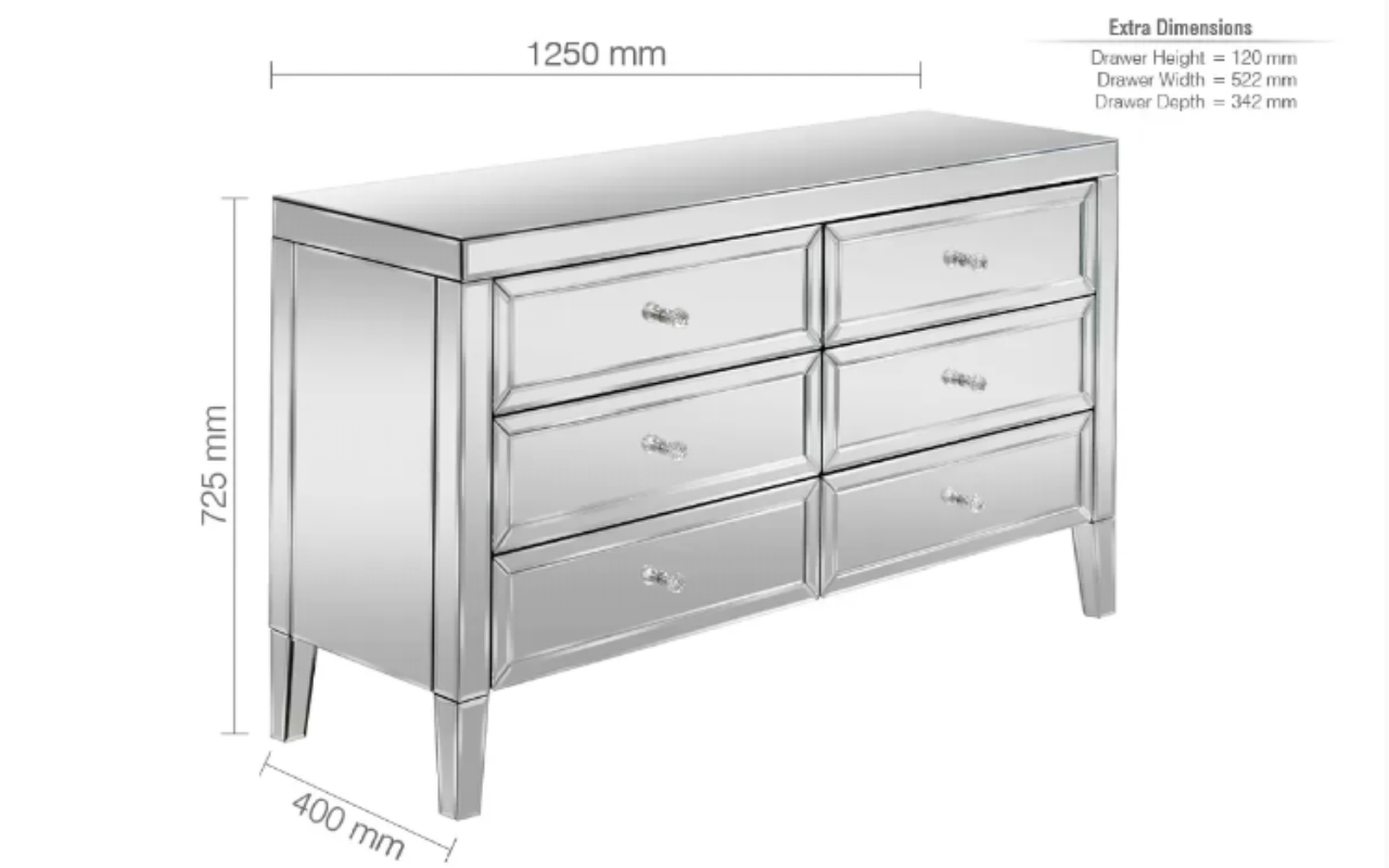 Valencia 6 Drawer Chest